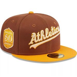 Men's New Era Brown Oakland Athletics Tiramisu  59FIFTY Fitted Hat